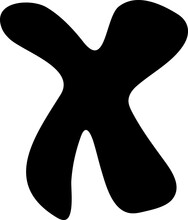 Doodle Alphabet X
