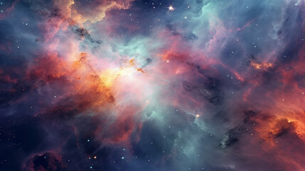 Wall Mural - galaxy cosmos abstract multicolored background.