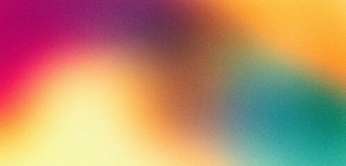 Blue orange magenta pink vibrant colors grainy gradient abstract background, colorful header poster design, noise texture