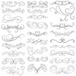 © afzal - Vector graphic elements for design vector elements. Swirl elements decorative illustration