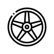 alloy wheel line icon