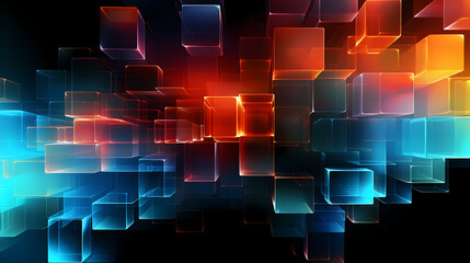 Poster - abstract technology background