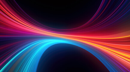 Wall Mural - Abstract colorful blue, purple, red and yellow background with some smooth lines. High quality photo