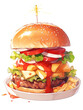 Big Burger Fast Food Illustration