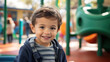 © Studio Nova - Little boy preschooler playing on the playground outside