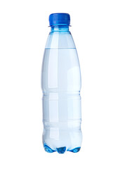 Wall Mural - Blue plastic water bottle