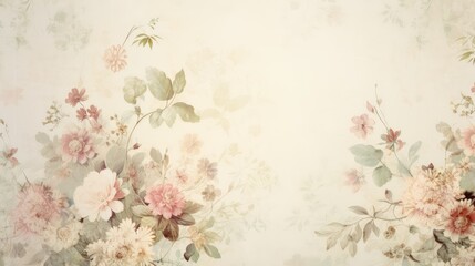 artistic vintage flower background serene illustration beauty floral, texture green, natural apple a