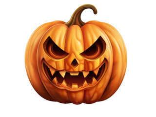 Wall Mural - halloween pumpkin isolated  on transparent background