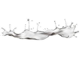 Canvas Print - water splash isolated on transparent background