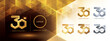 30th Anniversary logotype design, Thirty years anniversary celebration. Abstract Hexagon Infinity logo, 30 Years Logo golden for celebration event,