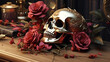skull and rose 02