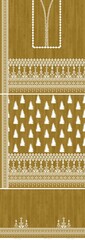 Wall Mural - pattern, design, border, ornament, decoration, vintage, texture, vector, antique, flower, golden, illustration