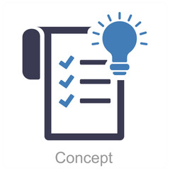 Concept and idea icon concept 