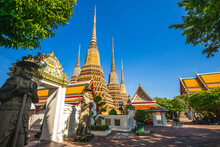 Phra Chedi Rai Of Wat Pho, A Buddhist Temple Complex In Bangkok, Thailand.