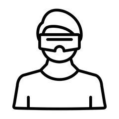 Sticker - Virtual Reality Icon