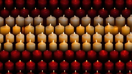 Candles seamless pattern texture background