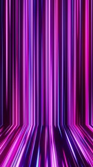 Poster - Purple and pink background with lines of light in the middle. Vertical looped animation.