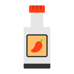 Wall Mural - Chili Sauce Icon