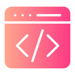 coding gradient icon
