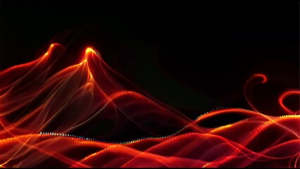 a group of colored smokes on a black background