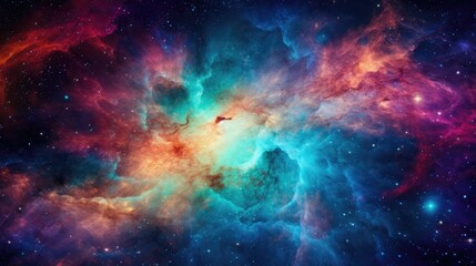 Wall Mural - swirling galaxy texture background colorful space with bright colors and stars scattered throughout
