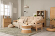 © Pixel-Shot - Interior of stylish living room with sofa and coffee table
