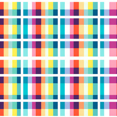 Wall Mural - Gingham check plaid pattern for tablecloth, gift paper, napkin, blanket, scarf. Seamless tartan check background for modern spring summer fashion textile print.