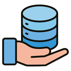 Wall Mural - Database Management Icon