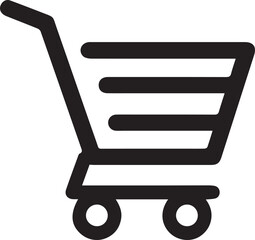 shopping car vector flat icon