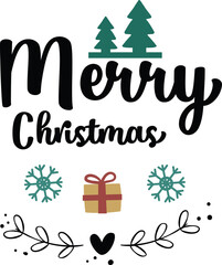 Sticker - Christmas Quotes and Vintage Design