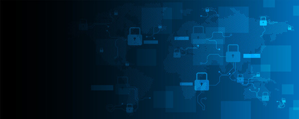 Abstract background image, key concept of global communication network