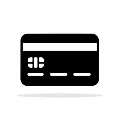 Wall Mural - credit card icon. payment icon. black symbol of bank card.