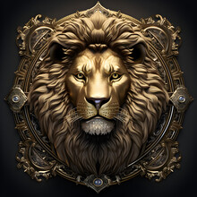 Golden Lion Head