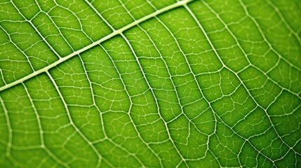 Wall Mural - leaf plant macro background close illustration green color, beautiful bright, fresh up leaf plant macro background close