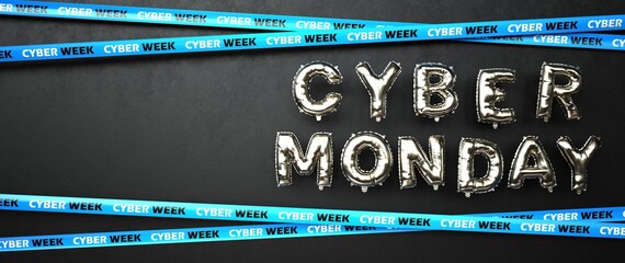 Canvas Print - Cyber Monday Week - 3D Illustration