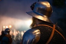 Traditional Annual Medieval Battle Restoration Known As A "Stredoveky Den" In Zilina, Slovakia.