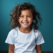 © Lucas - happy child in blank t-shirt on an isolated background