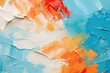 Painting close up of abstract colorful art brushstrokes as background, Oil paint texture with brush and palette knife strokes, AI Generated