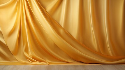 Poster - Elegant golden textile on the wall background