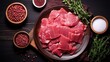 raw soy meat the pieces are ready to cook snack healthy meal top view copy space for text food background rustic image vegan or vegetarian food
