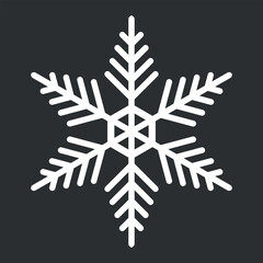 Wall Mural - Snow on black background. Winter snowfall. Vector