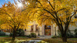 Univeristy building in the fall