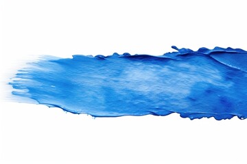 Wall Mural - A blue watercolor stain on a white background. This image can be used for various creative projects.