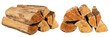 © artiom.photo - Firewood or Hardwood. Fire wood for fireplace, fire pit, or grill. Whole log. Natural wooden textured. Eco forest. Kiln dried, easy to light bonfire. Birch and Pine. Firewood for heating the house