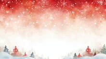 Watercolor Christmas Style Background For Text