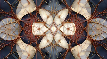 Geometric patterns in modern architectural design