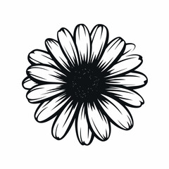 Gerbera in cartoon, doodle style. 2d vector illustration in logo, icon style. AI Generative