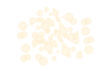 Wall Mural - glowing bokeh light isolated on transparent background. PNG file