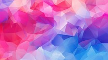 Pink Magenta Blue Purple Red Orange Abstract Triangles Background Created With Generative AI