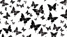 Background A Lot Of Butterflies.